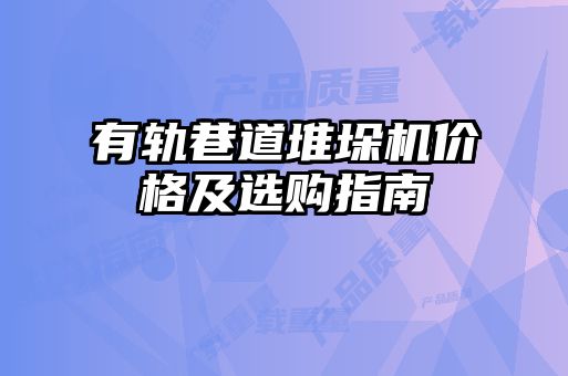 有軌巷道堆垛機(jī)價格及選購指南