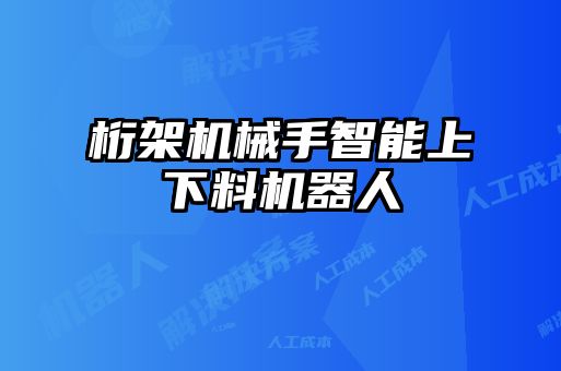 桁架機械手智能上下料機器人